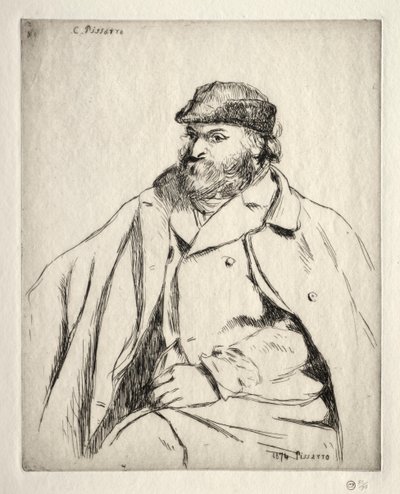 ポールセザンヌ、1874年。 作： Camille Jacob Pissarro