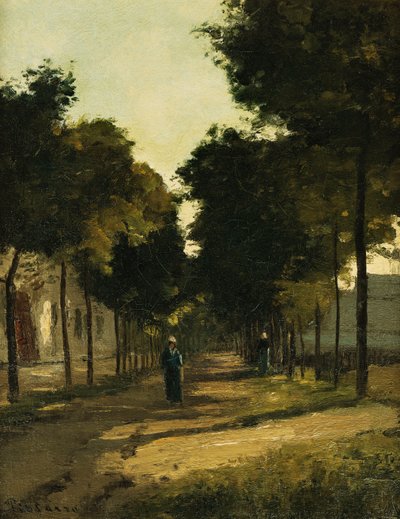 道路;ラルート、c。 1870 作： Camille Jacob Pissarro