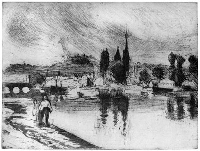 ルーアン、クールラレーヌ、c1850-1900 1924 作： Camille Jacob Pissarro