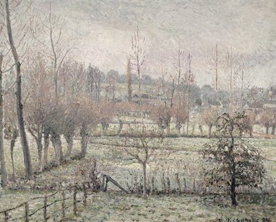 エラニーでの雪の影響、1894 作： Camille Jacob Pissarro