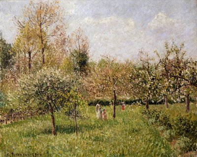 エラニーで春;エラニーの春、1900 作： Camille Jacob Pissarro