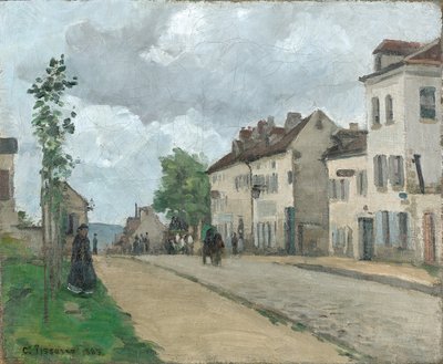 ポントワーズ通り (Rue de Gisors) 作： Camille Jacob Pissarro