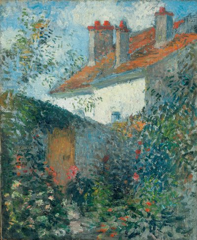 ポントワーズで学ぶ、1878年頃 作： Camille Jacob Pissarro