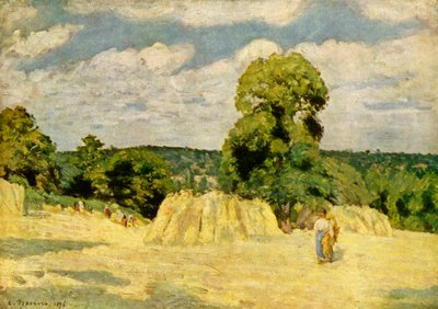 収穫、1876年、1939年。 作： Camille Jacob Pissarro