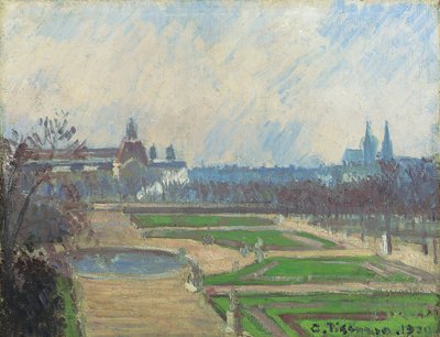 チュイルリーとルーブル、1900 作： Camille Jacob Pissarro