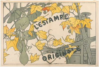 1894年の「LEstampe Originale」の表紙。 作： Camille Martin