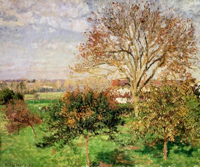 Èragny、1897年の秋の朝 作： Camille Jacob Pissarro