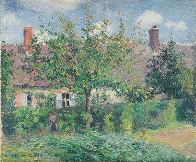 エラニーの農家。 1884 作： Camille Jacob Pissarro