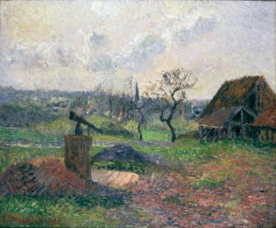 エラニーのレンガ窯、1885年 作： Camille Pissarro