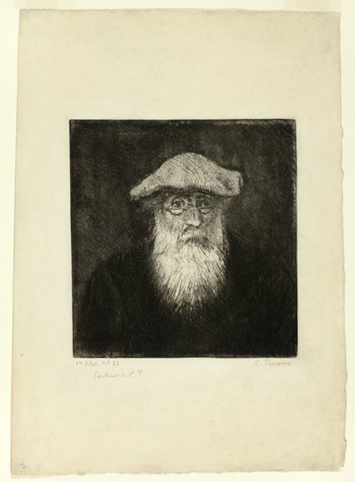 カミーユ・ピサロ、自画像 作： Camille Pissarro