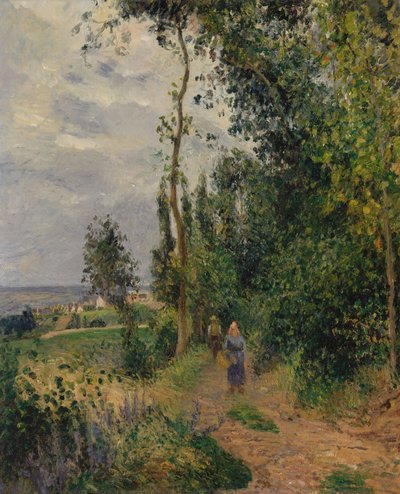 コート・デ・グルーエット、ポントワーズ近郊、1878年頃（キャンバスに油彩） 作： Camille Jacob Pissarro