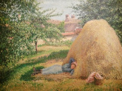 フランス語：La Sieste, Éragny
ドイツ語：Sieste, Éragny 作： カミーユ・ピサロ