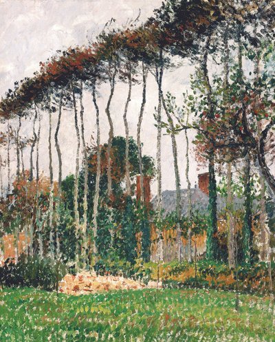 フランス語：Les grands hêtres à Varengeville
ドイツ語：Varengevilleの大きな銅のブナ 作： カミーユ・ピサロ