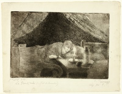 祖母芸術家の母 作： Camille Pissarro