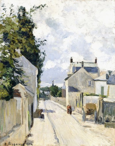 エルミタージュストリート、ポントワーズ 作： Camille Jacob Pissarro