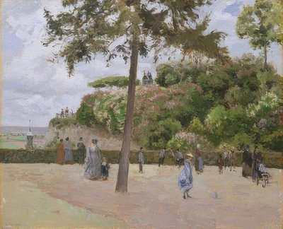 ポントワーズの公園。 1874 作： Camille Jacob Pissarro