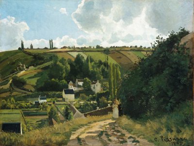 ジャレの丘、ポントワーズ、1867 年。 作： Camille Pissarro