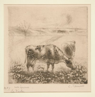 La Vache (牛) 作： Camille Pissarro