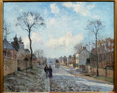 La route de Louveciennes カミーユ・ピサロ（1830-1903）の絵画 1872年 日 0,6x0,73 m パリ、オルセー美術館 作： Camille Jacob Pissarro