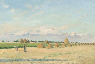 風景、イル・ド・フランス、1873年。 作： Camille Pissarro