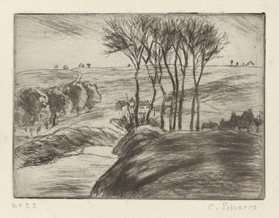 オスニーの風景 作： Camille Pissarro