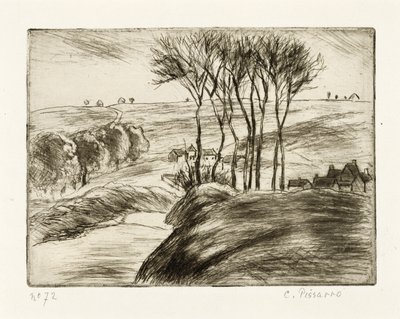 オズニーの風景 作： Camille Jacob Pissarro