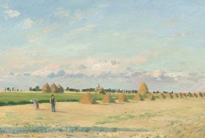 風景、イルドフランス。 1873 作： Camille Jacob Pissarro