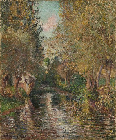 バザンクールの洗濯場 作： Camille Pissarro