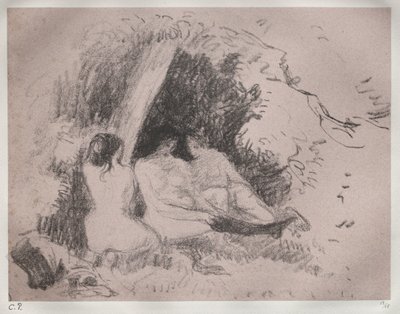 ヌードの女性 作： Camille Pissarro