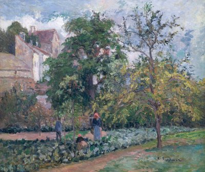ポントワーズのモービソンの果樹園 作： Camille Jacob Pissarro