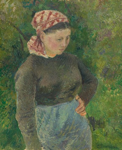 農民の女性、1880年。 作： Camille Pissarro