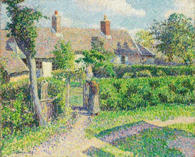 農民の家、エラニー、1887 作： Camille Jacob Pissarro