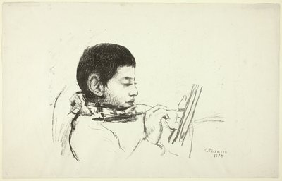 肖像：ルシアン・ピサロ 作： Camille Pissarro