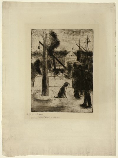 ルーアンの散歩: クール ボワルデュー 作： Camille Pissarro