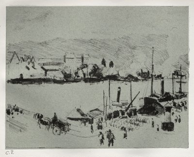 ルーアンのケ ボワルデュー 作： Camille Pissarro