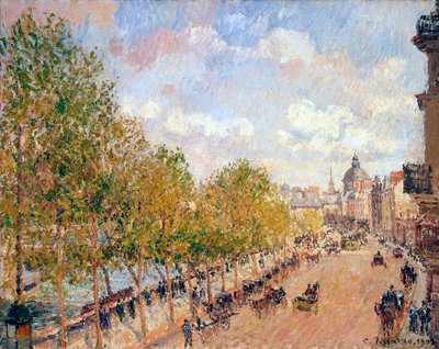 ケ・マラケ、晴れた日の午後、1903年。 作： Camille Pissarro