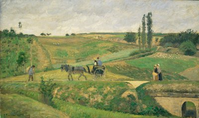 ポントワーズ近郊の道路... 作： カミーユ・ピサロ