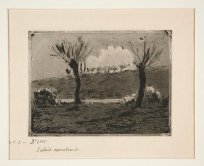 夕日 作： Camille Pissarro