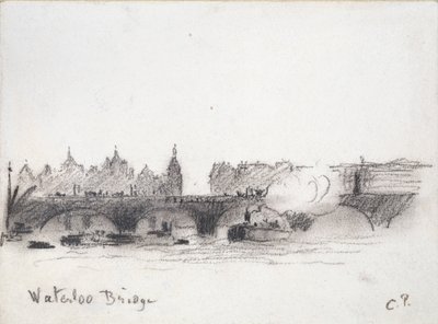 ウォータールー橋の研究、c1900 作： Camille Pissarro