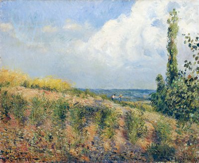 カミーユ・ピサロの「迫り来る嵐」。 作： Camille Pissarro
