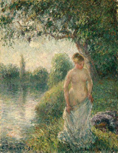 入浴者 作： Camille Pissarro