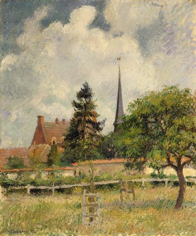 エラニーの教会 作： Camille Jacob Pissarro