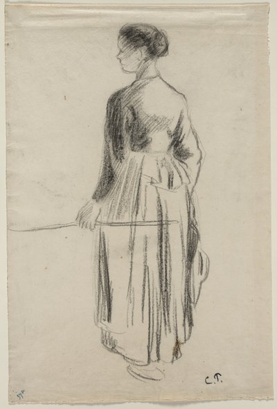 牛飼いの女神、エラニー 作： Camille Pissarro