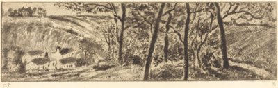 The Long Landscape Paysage en long、1879 年。 作： Camille Pissarro