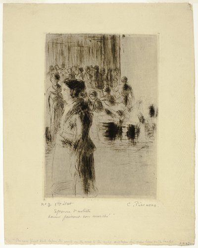 メイドショッピング 作： Camille Pissarro