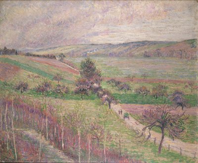 Thierceville Road、早春、1893 作： Camille Pissarro