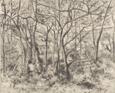 エルミタージュの森、ポントワーズ、1879年。 作： Camille Pissarro