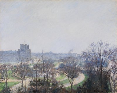 チュイルリー公園 作： Camille Pissarro