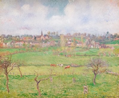 バザンクールの眺め 作： Camille Pissarro