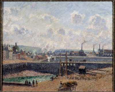 ディエップの眺め、デュケイン盆地 カミーユ・ピサロ（1830-1903）の絵画 1902年 日。0.54x0.65 m パリ、オルセー美術館 作： Camille Jacob Pissarro